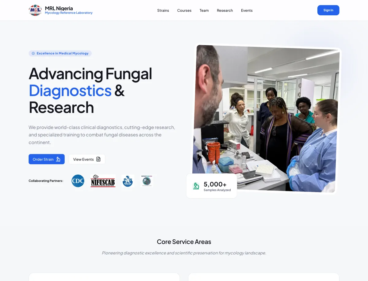 Preview of the MRL Nigeria platform I built